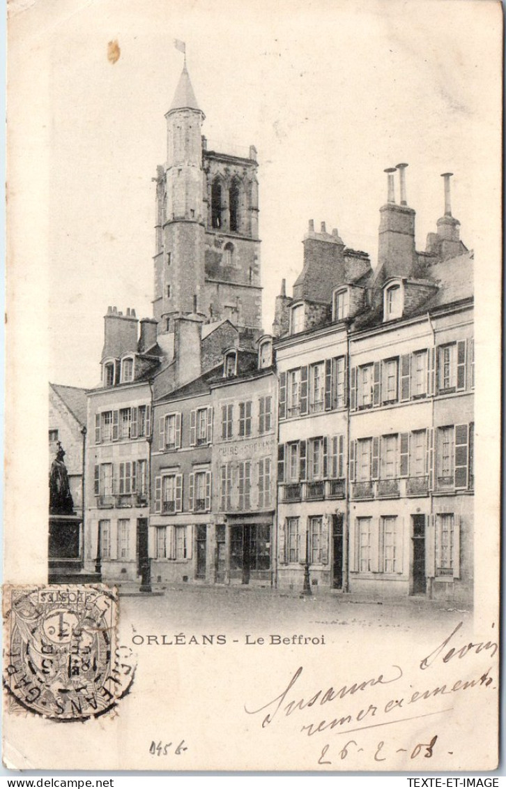 45 ORLEANS - Le Beffroi, Vue Depuis La Place De La Republique. - Orleans