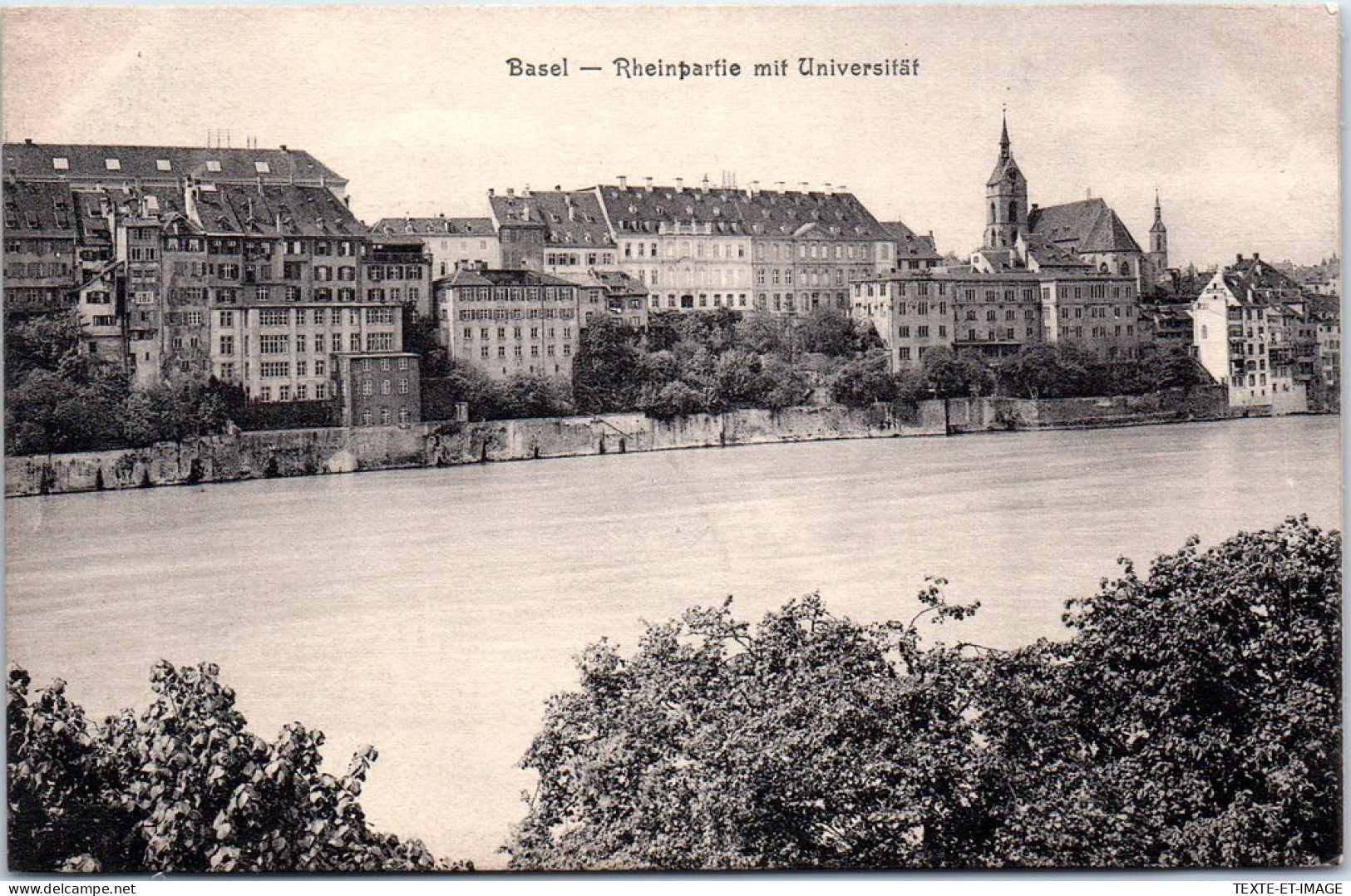 SUISSE - BALE - Rheinpartie Mit Universitat - Autres & Non Classés
