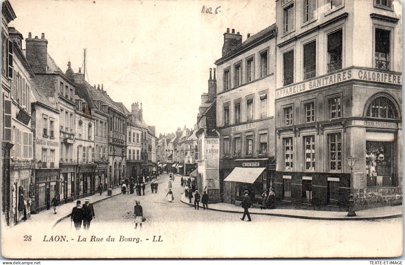 02 LAON - La Rue Du Bourg. - Other & Unclassified