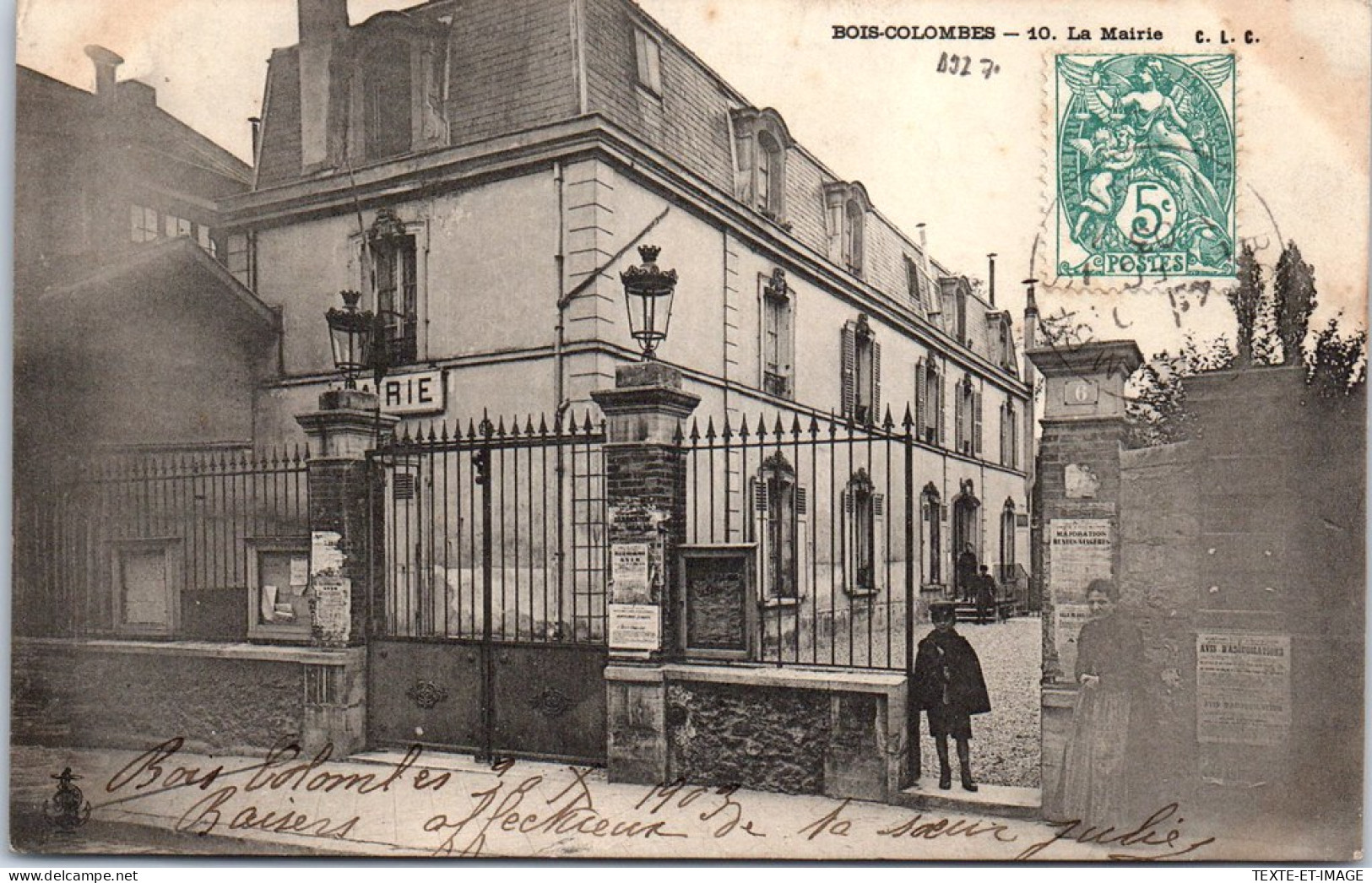 92 BOIS COLOMBES - La Mairie, Portail D'entree  - Sonstige & Ohne Zuordnung