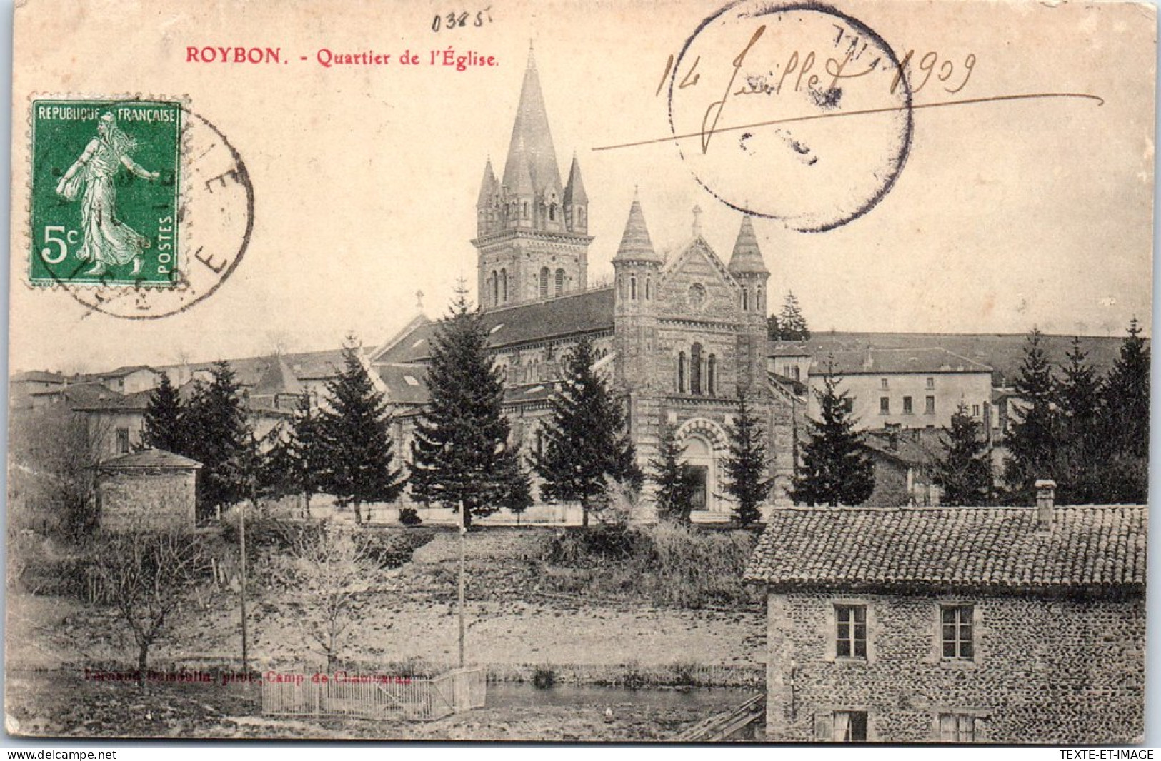 38 ROYBON - Vue Sur Le Quartier De L'eglise. - Andere & Zonder Classificatie