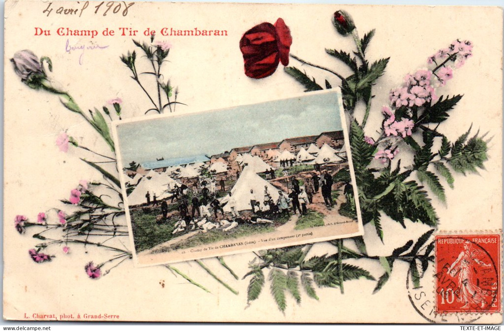 38 CHAMBARAN - Un Souvenir Du Champ De Tir  - Other & Unclassified