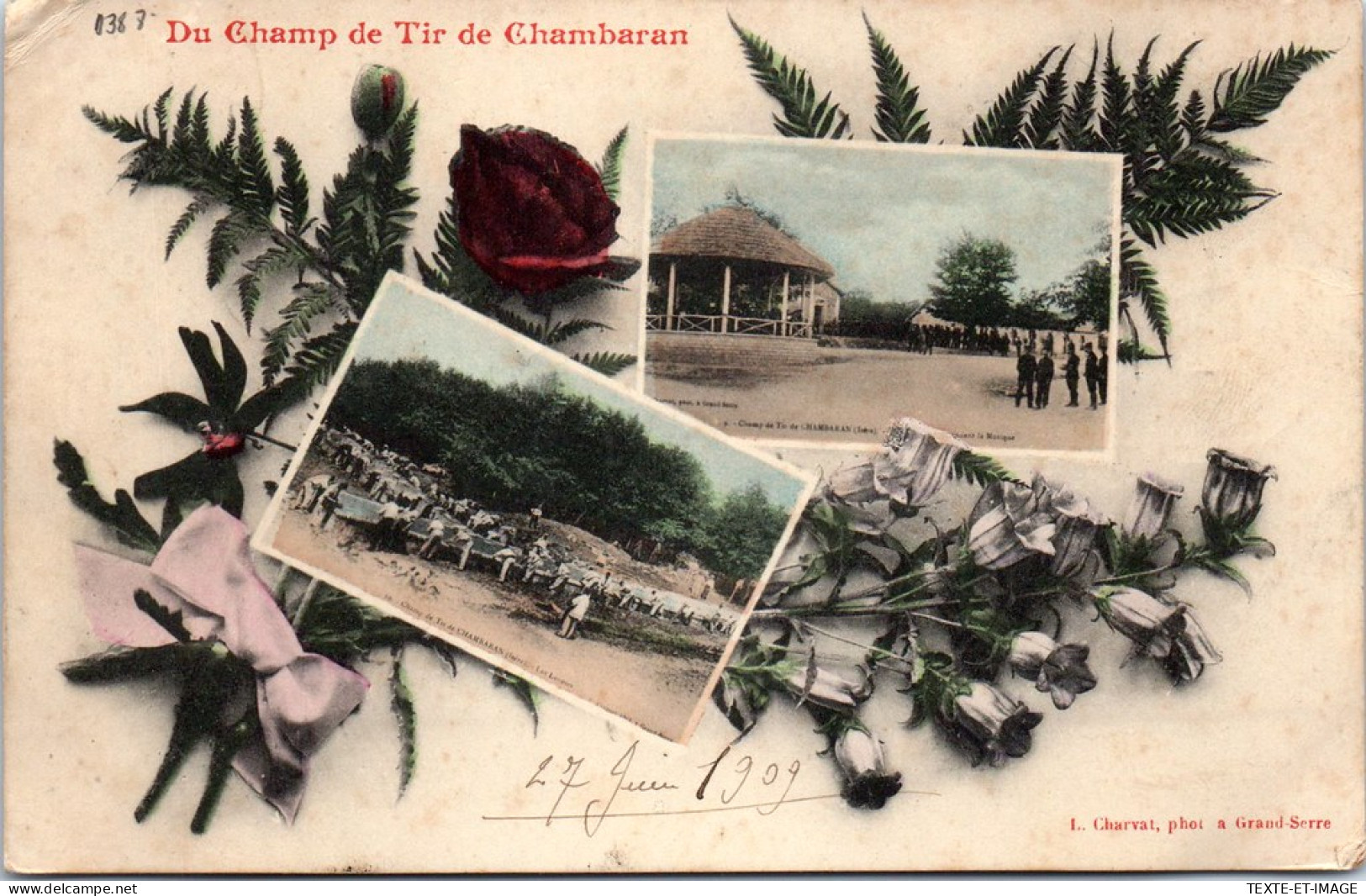 38 CHAMBARAN - Le Champ De Tir, Carte Souvenir  - Andere & Zonder Classificatie