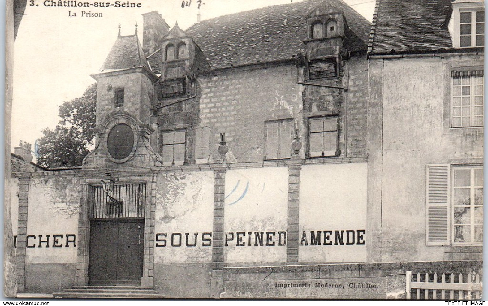 21 CHATILLON SUR SEINE - Vue De La Prison. - Chatillon Sur Seine