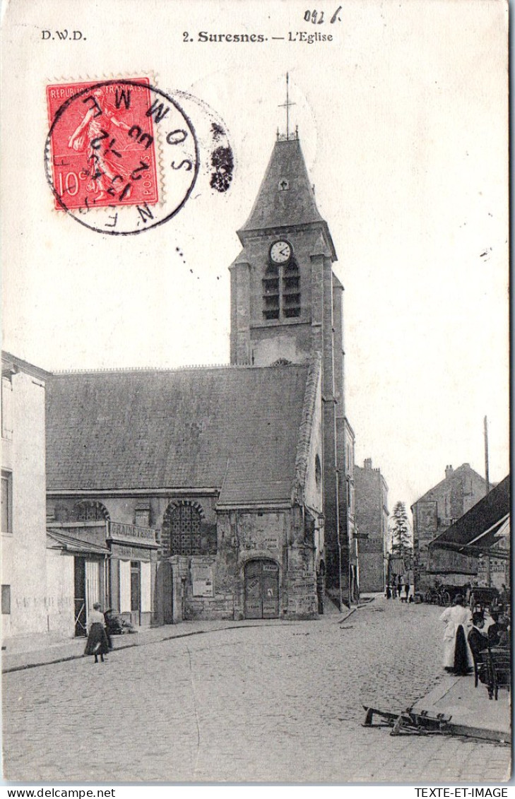 92 SURESNES - Vue De L'eglise. - Suresnes