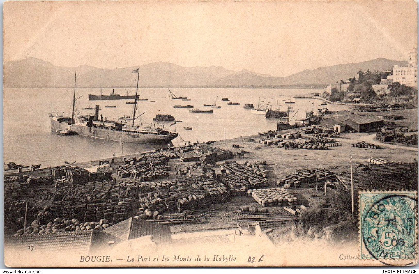 ALGERIE - BOUGIE - Le Port & Les Monts De La Kabylie  - Autres & Non Classés
