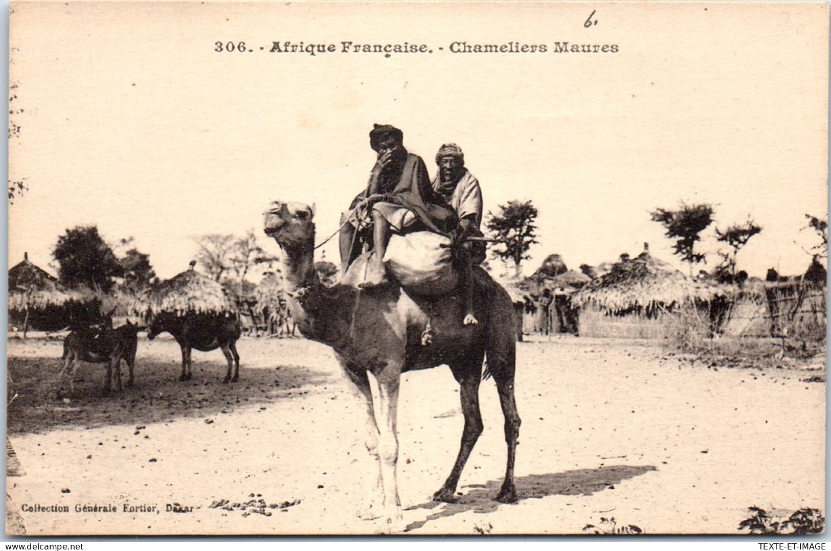 AFRIQUE - AFRIQUE FRANCAISE - Deux Chameliers Maures. - Unclassified