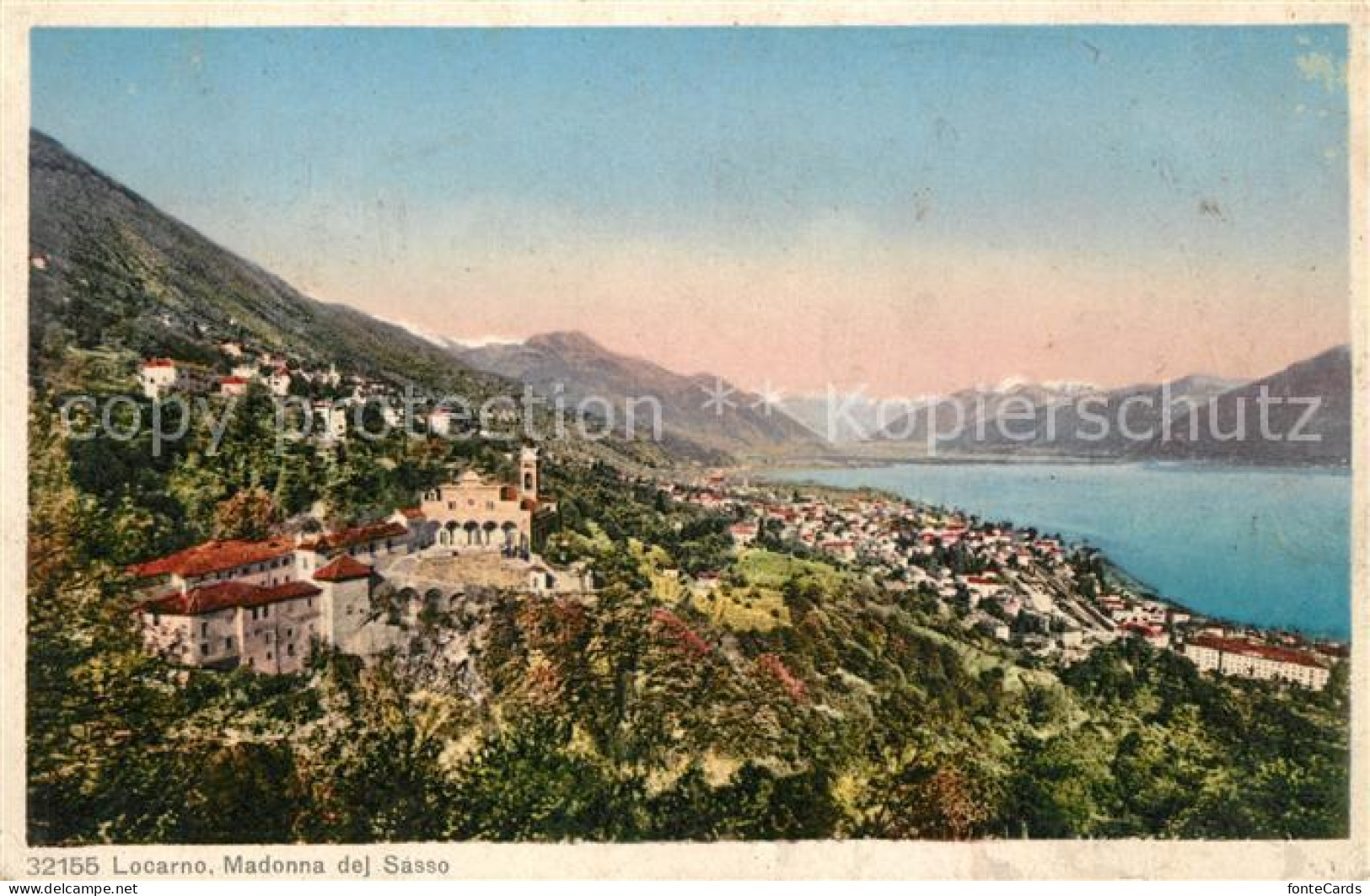 13150367 Locarno Lago Maggiore Madonna Del Sassaoe Panorama Locarno - Sonstige & Ohne Zuordnung