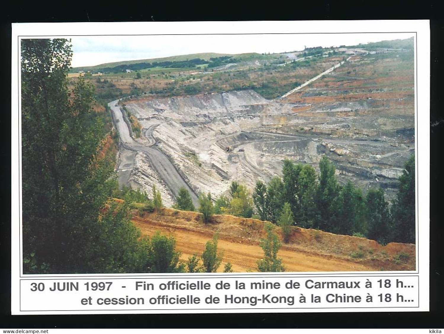 CPSM 10.5 X 15 Tarn CARMAUX Bourse Des Collectionneurs 26-04-1998 Photo De La Fin De La Mine Le 30-06-1997 - Carmaux