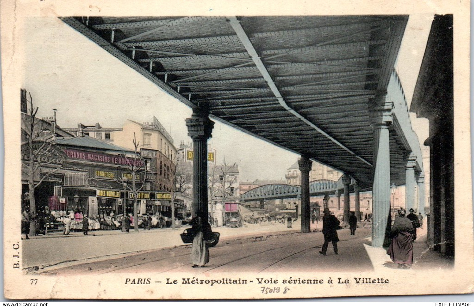 75019 PARIS - Le Metro - Voie Aerienne A La Villette. - District 19