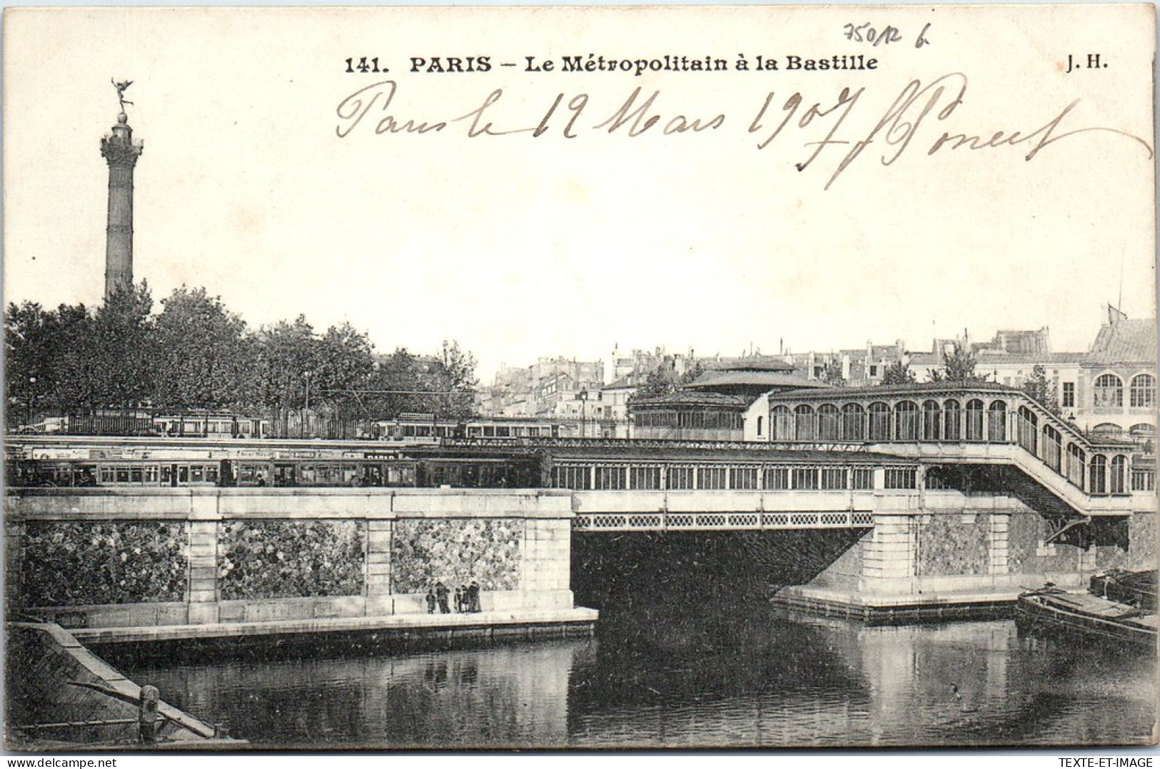 75012 PARIS - Le Metropolitain A La Bastille. - Arrondissement: 12