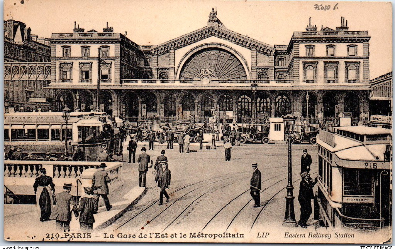 75010 PARIS - La Gare De L'Est Et Le Metropolitain  - District 10
