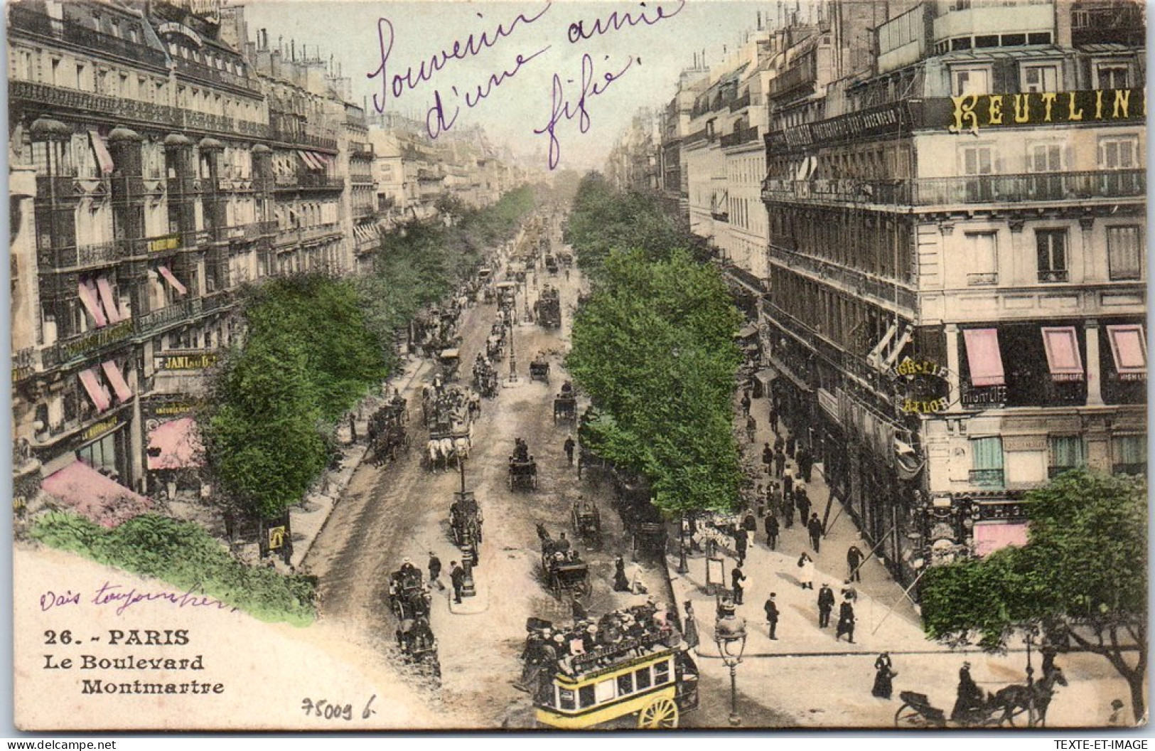 75009 PARIS - Le Boulevard Montmartre  - Arrondissement: 09