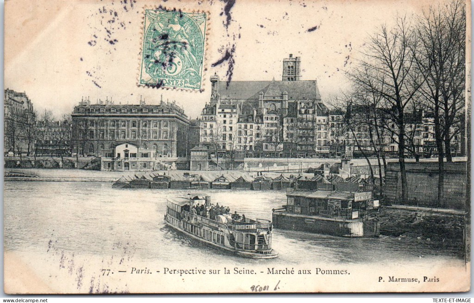 75001 PARIS - La Seine Et Marche Aux Pommes  - Paris (01)