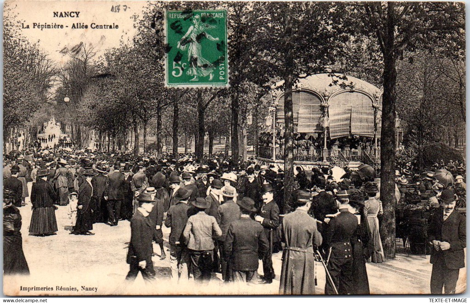 54 NANCY - La Pepiniere, Allee Centrale. - Nancy