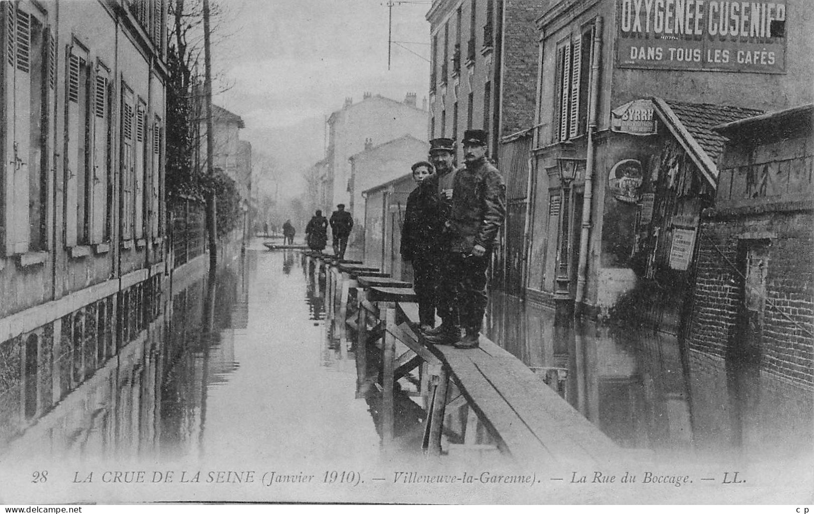 Villeneuve La Garenne - La Rue Du Bocage   - Inondation - Janvier 1910    - CPA°J - Villeneuve La Garenne