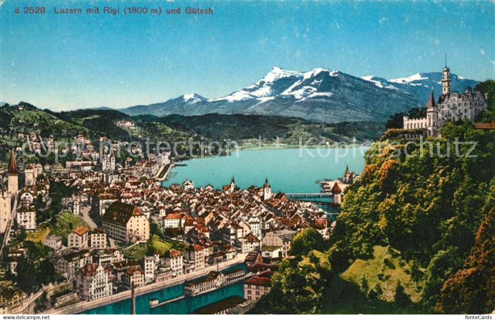 13147109 Luzern LU Panorama Rigi Guetsch Luzern - Andere & Zonder Classificatie