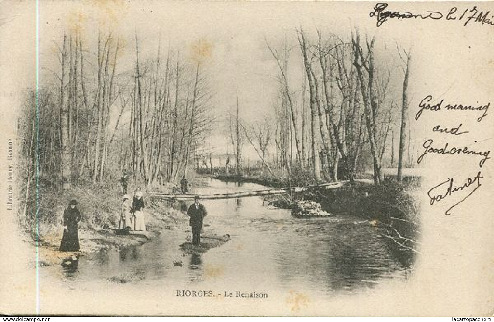 X128002 RARE LOIRE RIORGES LE RENAISON PRECURSEUR AVANT 1904 ECRITE EN 1902 - Riorges