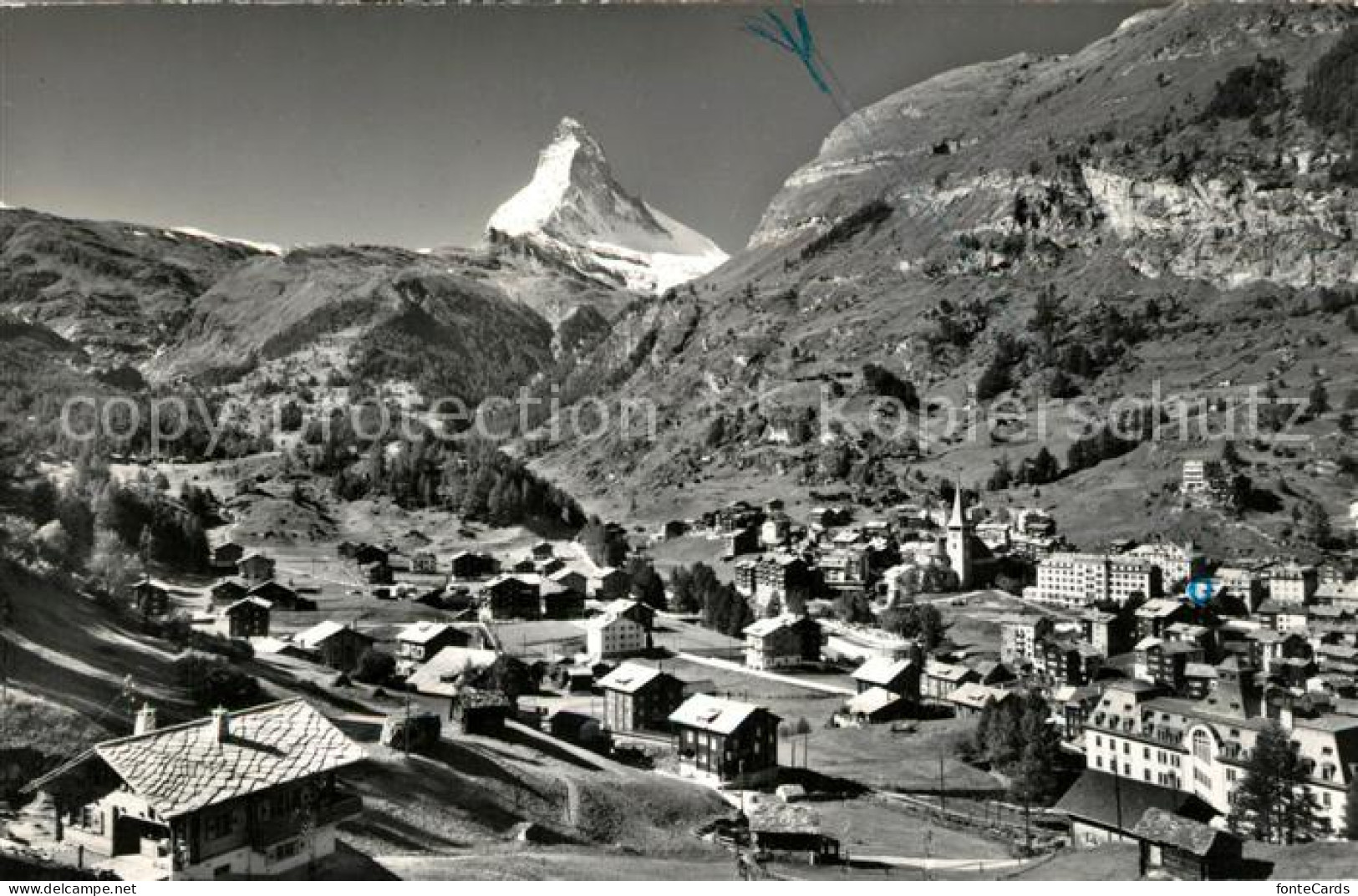 13146679 Zermatt VS Gesamtansicht Mit Matterhorn Walliser Alpen Zermatt VS - Other & Unclassified