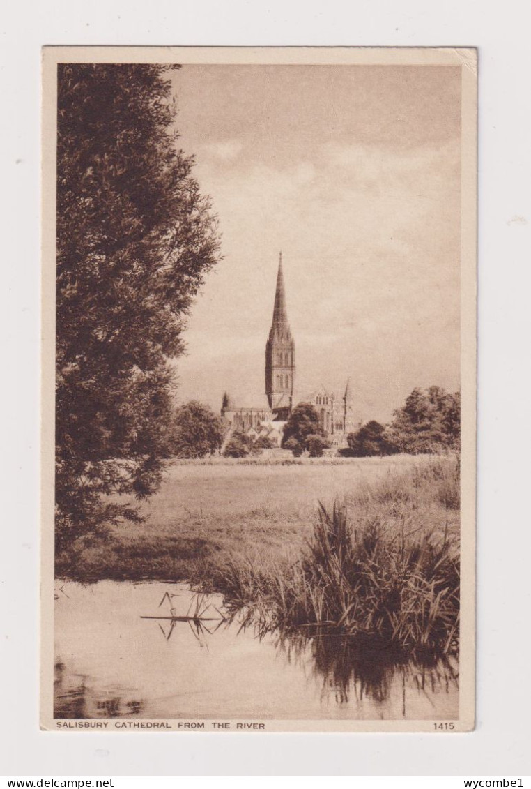 ENGLAND - Salisbury Cathedral Unused Vintage Postcard - Salisbury
