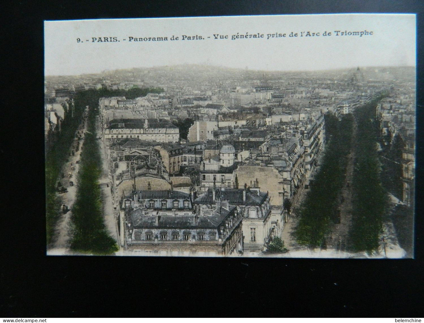 PARIS                  PANORAMA            VUE GENERALE PRISE DE L'ARC DE TRIOMPHE - Cartas Panorámicas