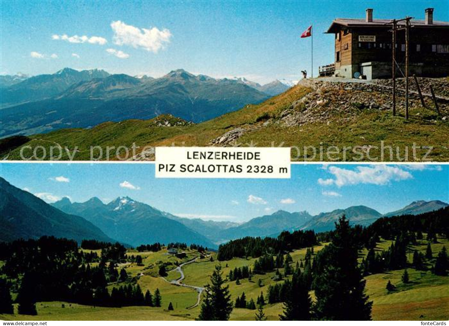 13134849 Lenzerheide GR Piz Scalottas Scalottashuette Piz Forbisch Toissa Curver - Sonstige & Ohne Zuordnung