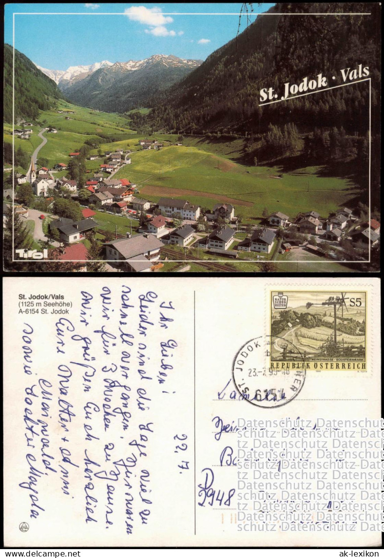 Ansichtskarte St. Jodok Am Brenner Stadtpartie 1999 - Andere & Zonder Classificatie