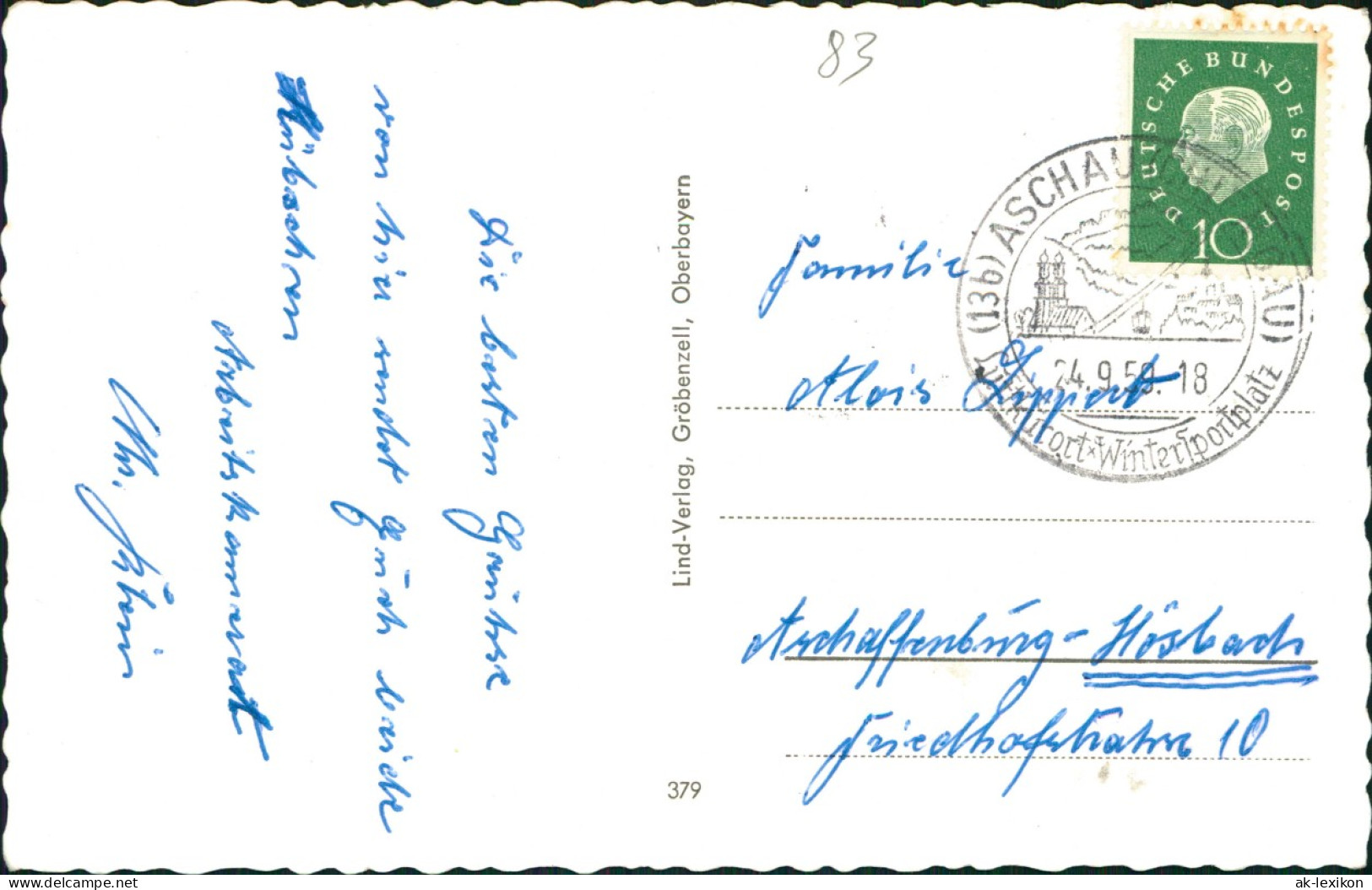 Ansichtskarte Aschau Im Chiemgau Straßenpartie Erholungsheim 1959 - Autres & Non Classés