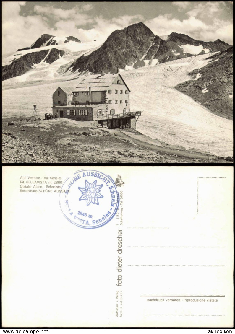 Cartoline Schnals Senales Alpi Venoste - Val Senales Schutzhaus 1978 - Autres & Non Classés