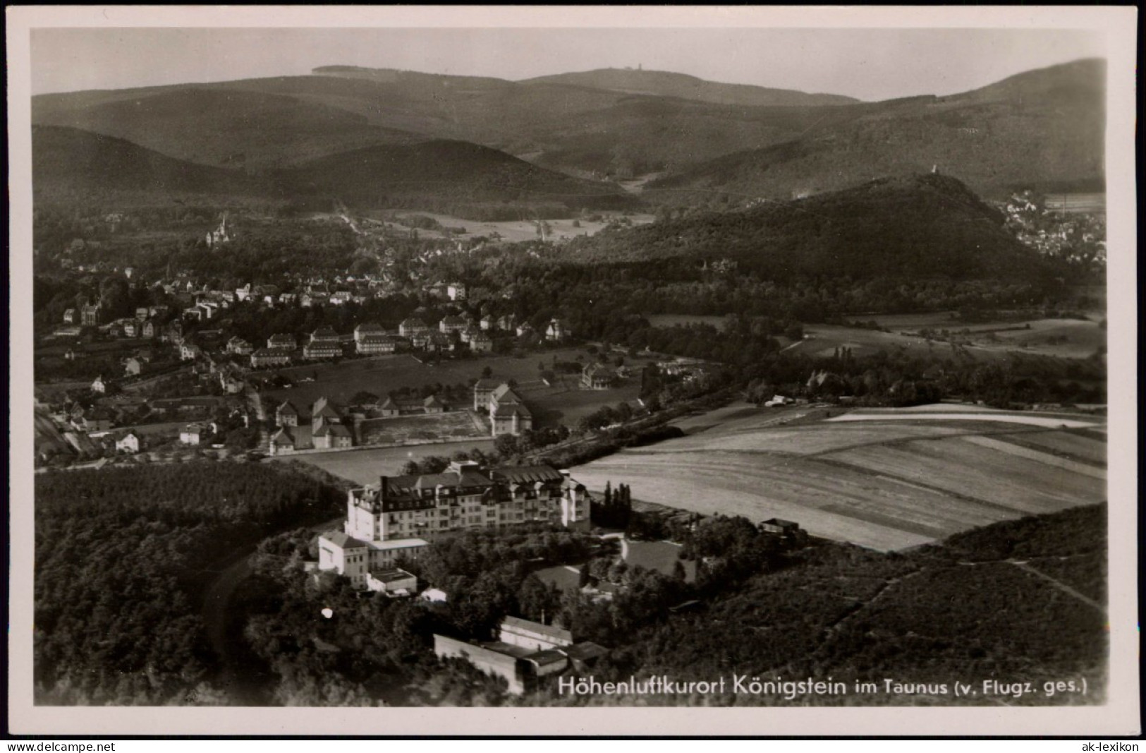 Ansichtskarte Königstein (Taunus) Luftbild Vom Flugzeug 1931 - Koenigstein