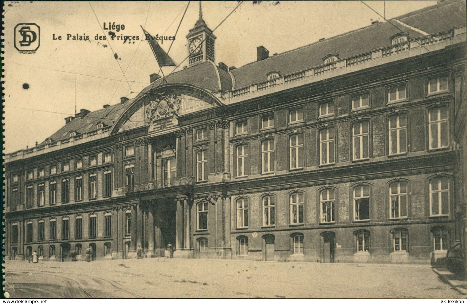 Lüttich Luik Le Palais Des Princes Evêques 1917  Gel. Feldpost WK1 UK Rostock - Sonstige & Ohne Zuordnung