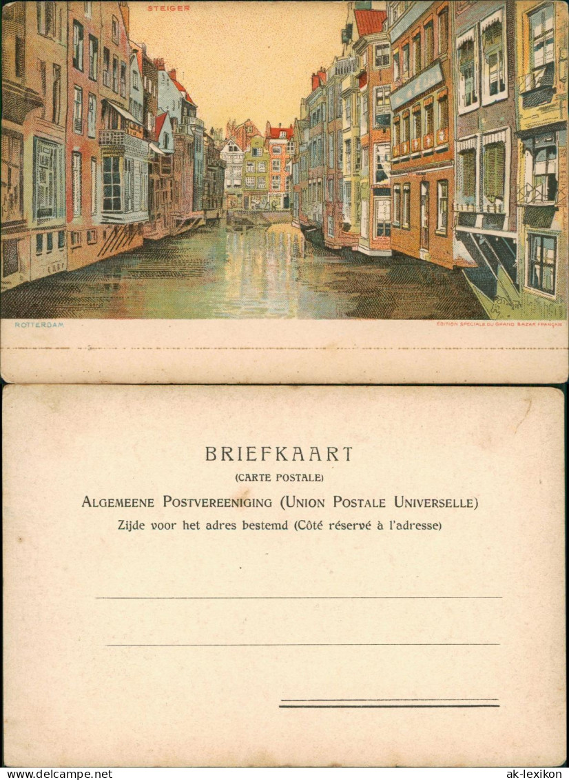 Postkaart Rotterdam Rotterdam Künstler Litho AK Steiger 1907 - Rotterdam