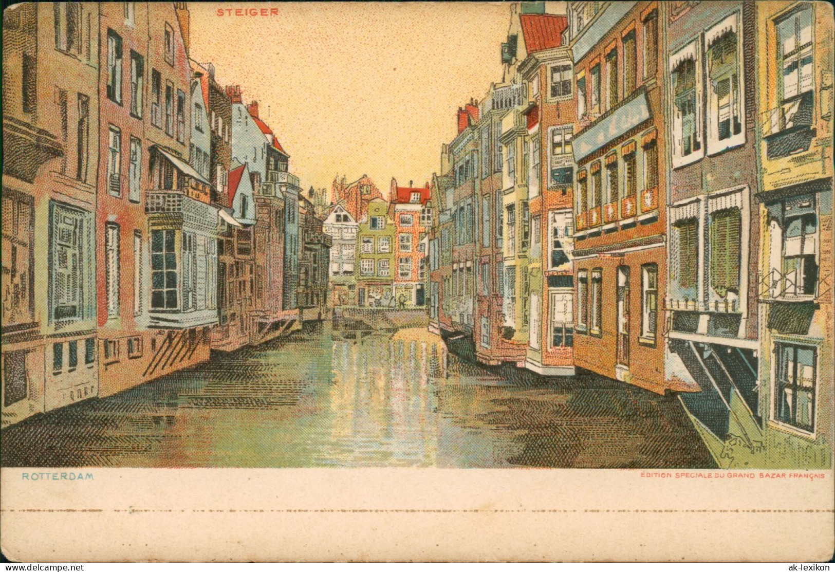 Postkaart Rotterdam Rotterdam Künstler Litho AK Steiger 1907 - Rotterdam