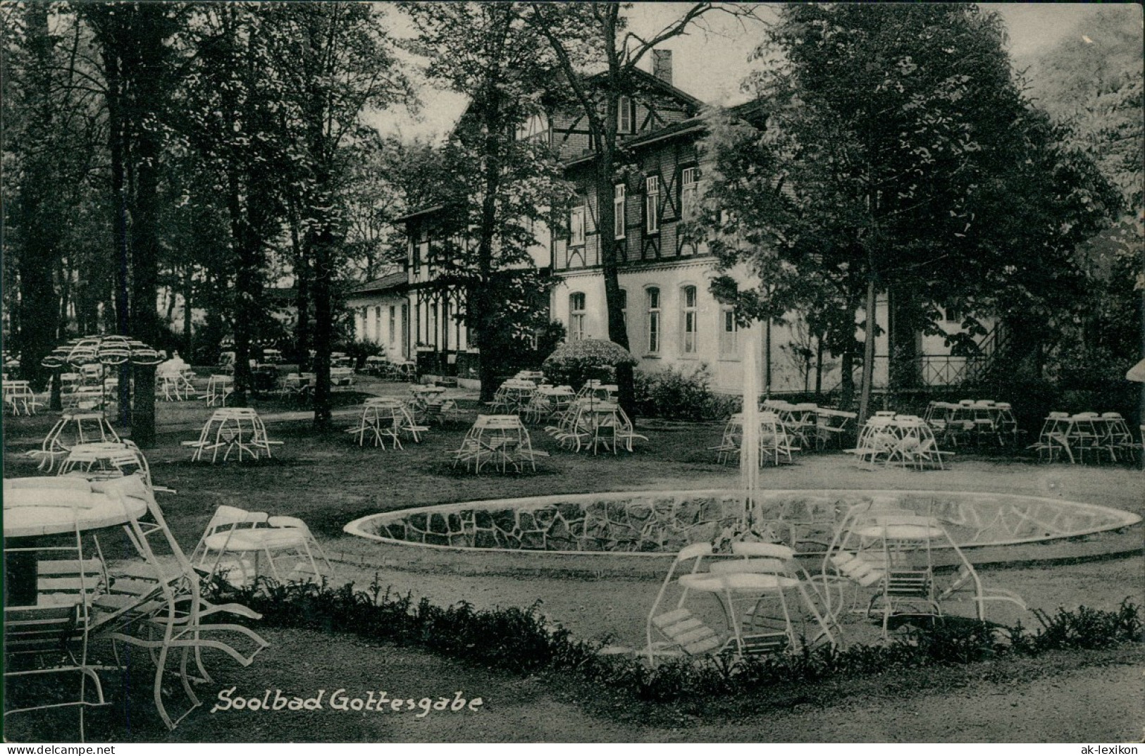 Ansichtskarte Rheine Westfalen Soolbad Gottesgabe Garten - Bentlage 1938 - Rheine