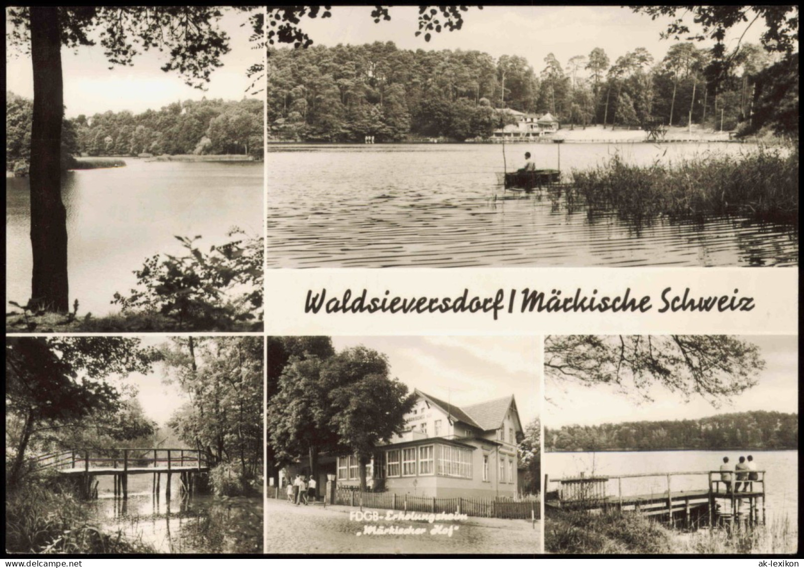 Waldsieversdorf DDR Mehrbildkarte Märkische Schweiz Ortsansichten 1985 - Other & Unclassified