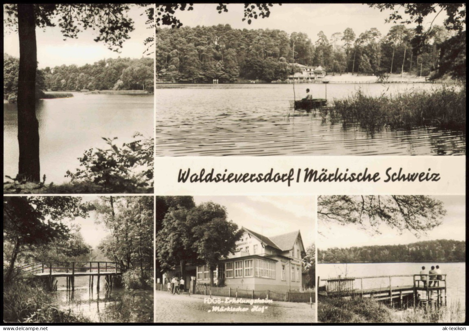 Waldsieversdorf DDR Mehrbildkarte Märkische Schweiz Ortsansichten 1985 - Altri & Non Classificati