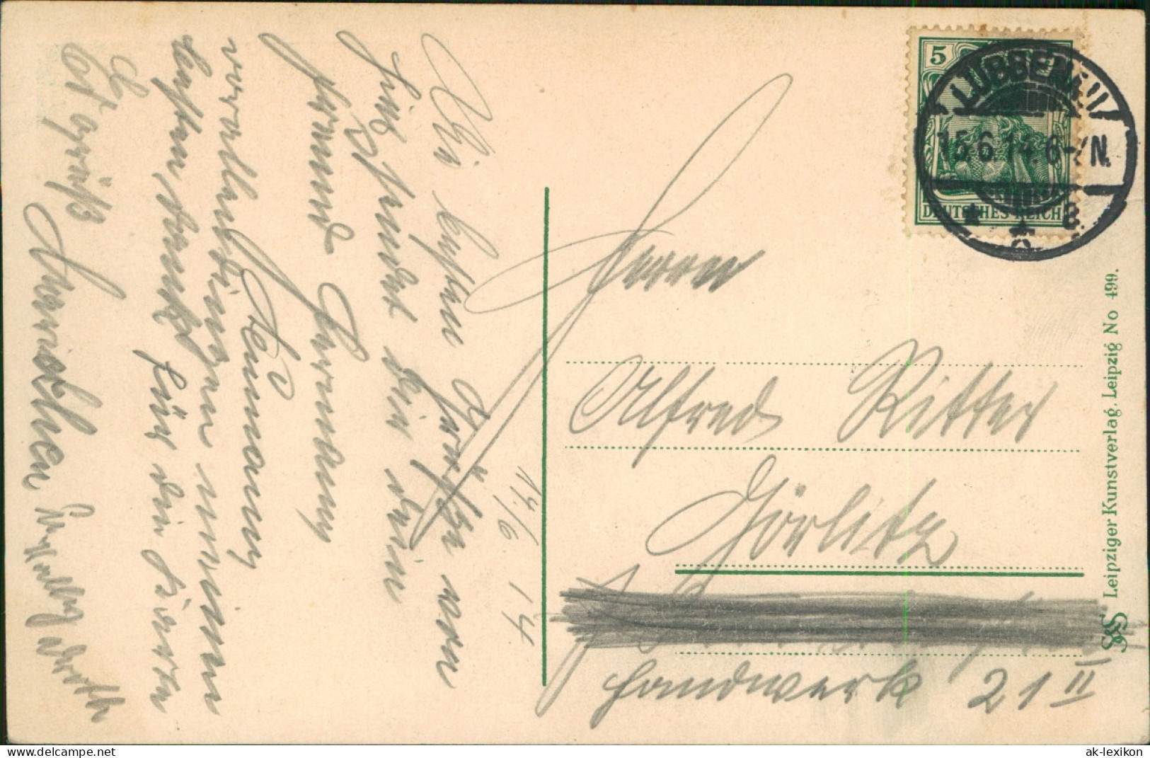 Ansichtskarte Lehde  Lübbenau (Spreewald) Lubnjow Kahnfahrt 1914  Gel. Stempel - Lübbenau