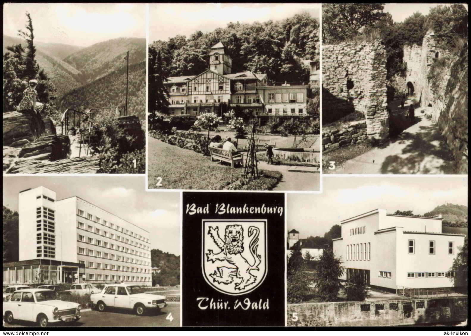 Bad Blankenburg 1. Am Griesbachfelsen, 2. FDGB-Erholungsheim "Am Goldberg 1981 - Bad Blankenburg