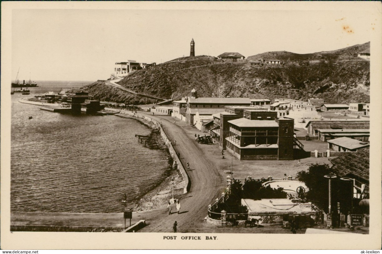 Postcard Aden Jemen عدن Post Office Bay 1926 - Yemen