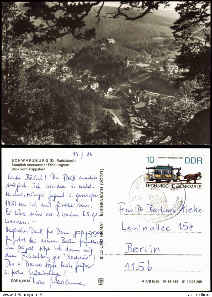 Ansichtskarte Schwarzburg Panorama-Ansicht 1986 - Altri & Non Classificati