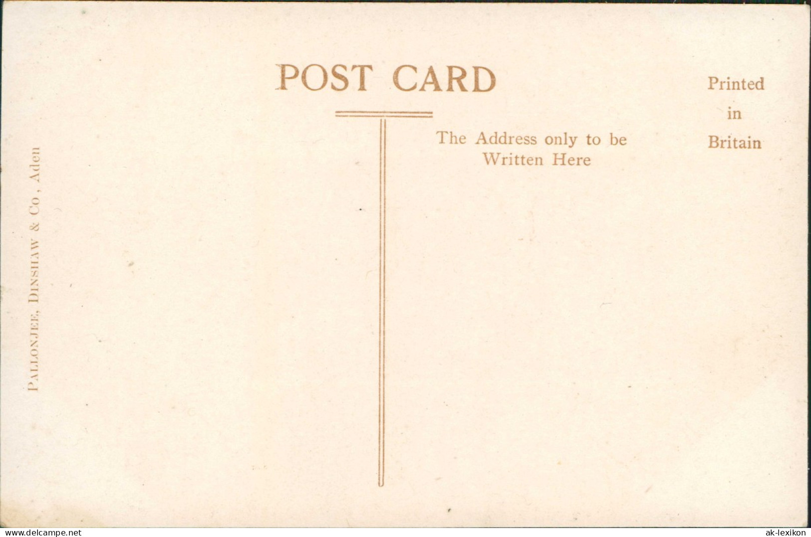 Postcard Aden عدن The Flag Staff Station/Hafen 1926 - Yémen