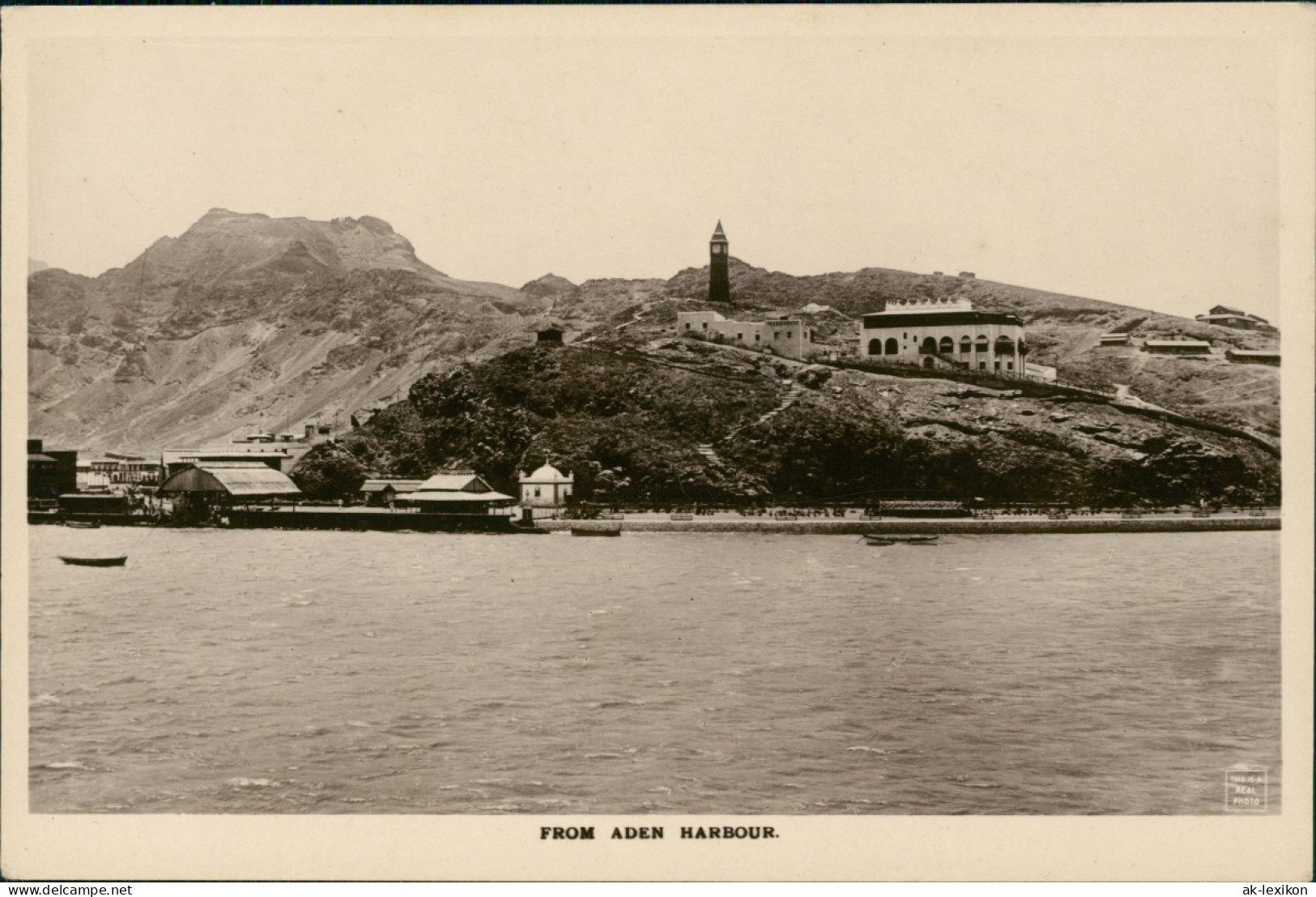 Postcard Aden عدن From Aden Harbour/Blick Auf Den Hafen 1926 - Yemen