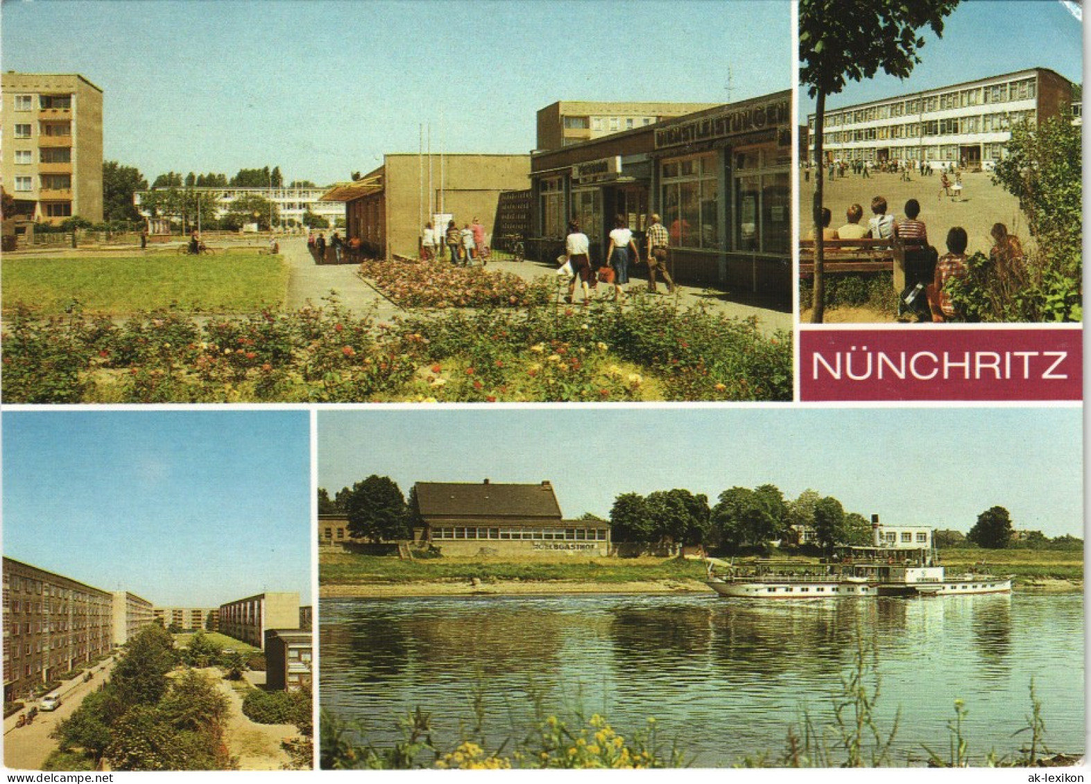 Nünchritz Elbe Oberschule, Gaststätte Elbgasthof Karl-Liebknecht-Ring 1986 - Autres & Non Classés
