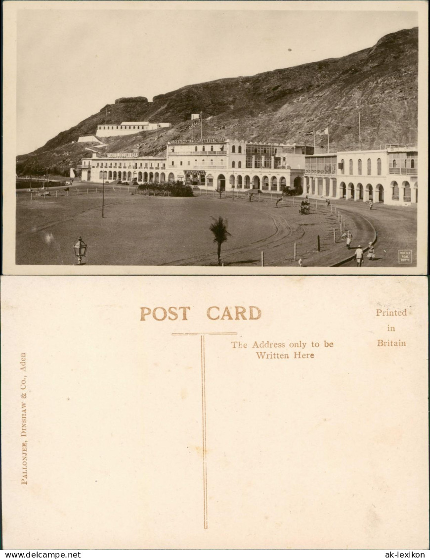 Postcard Aden Jemen عدن Hotel Und Zigarettenfabrik 1924 - Jemen