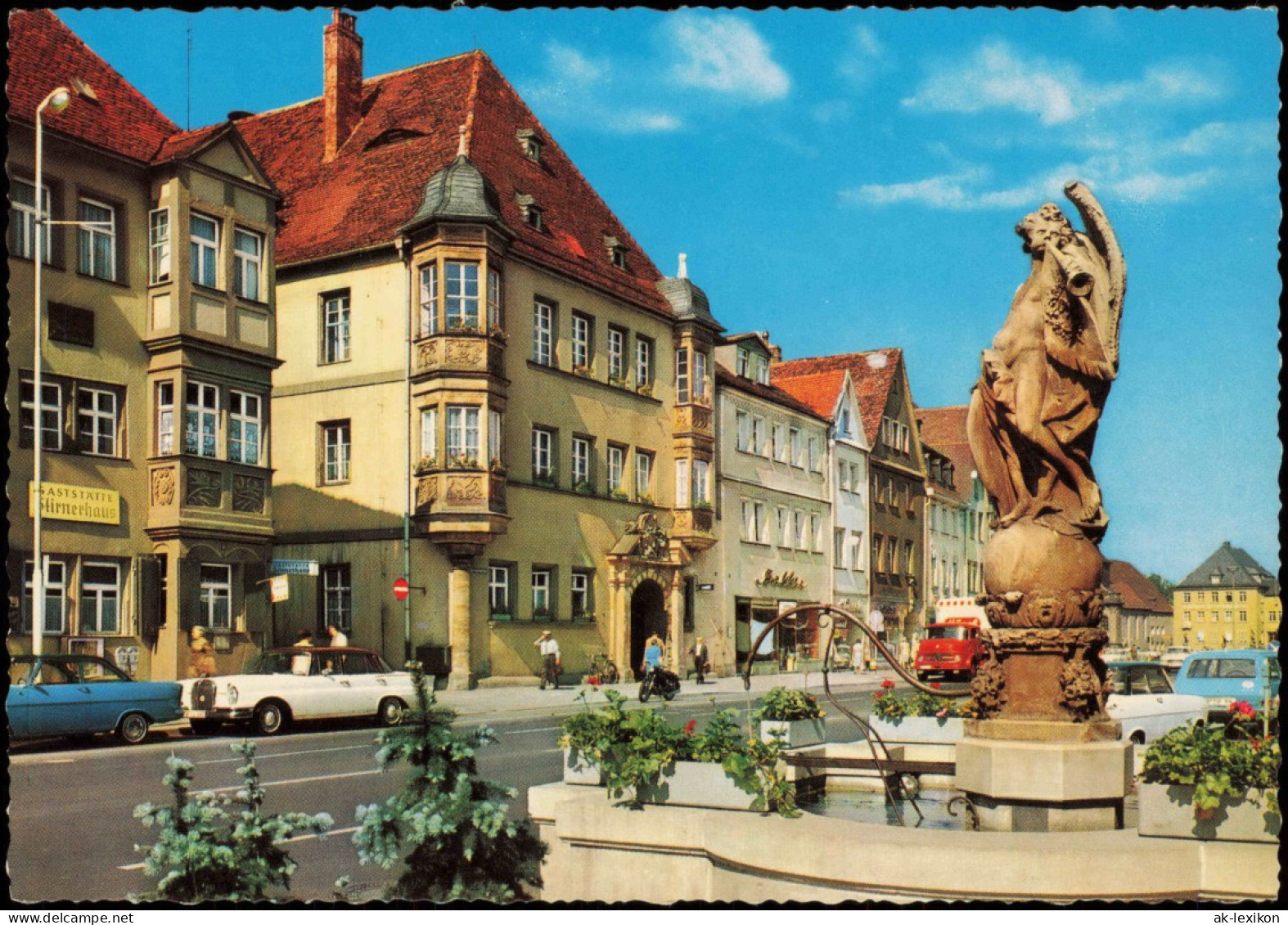 Ansichtskarte Bayreuth Marktplatz Mit Altem Rathaus, Autos U.a. Mercedes 1975 - Bayreuth