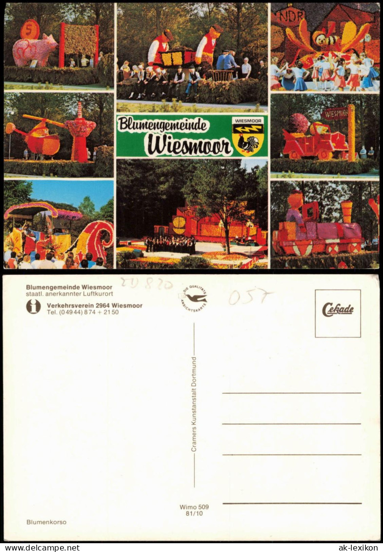 Ansichtskarte Wiesmoor Mehrbildkarte Der Blumengemeinde Wiesmoor 1981 - Autres & Non Classés