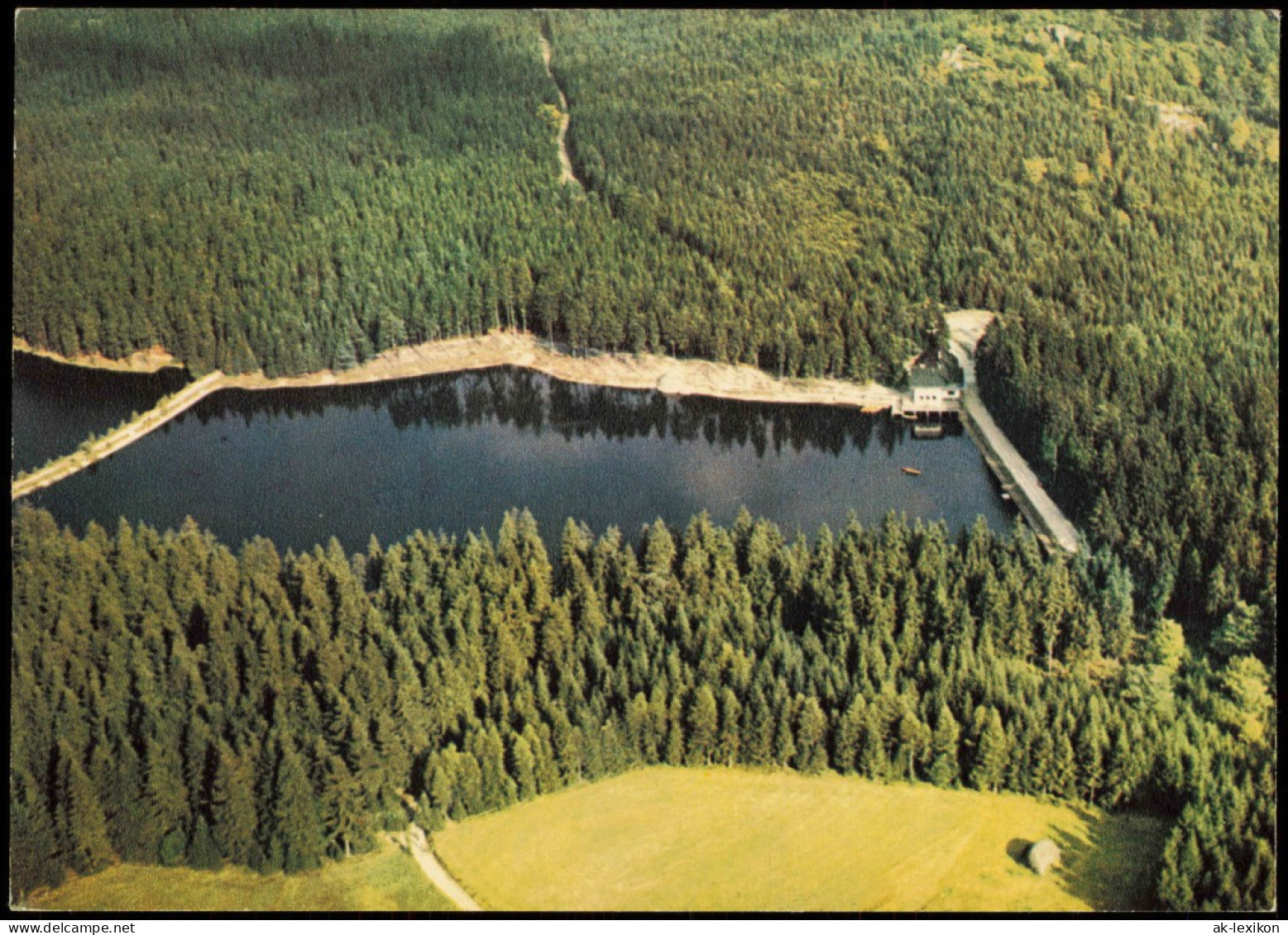 Ansichtskarte Fichtelsee FICHTELSEE Im Fichtelgebirge V. Flugzeug Aus 1970 - Autres & Non Classés