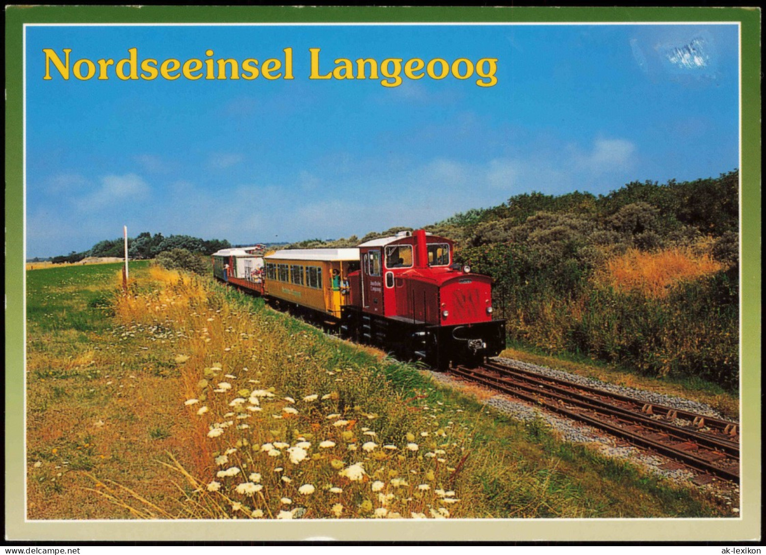 Ansichtskarte Langeoog Inselbahn Eisenbahn 2004 - Langeoog