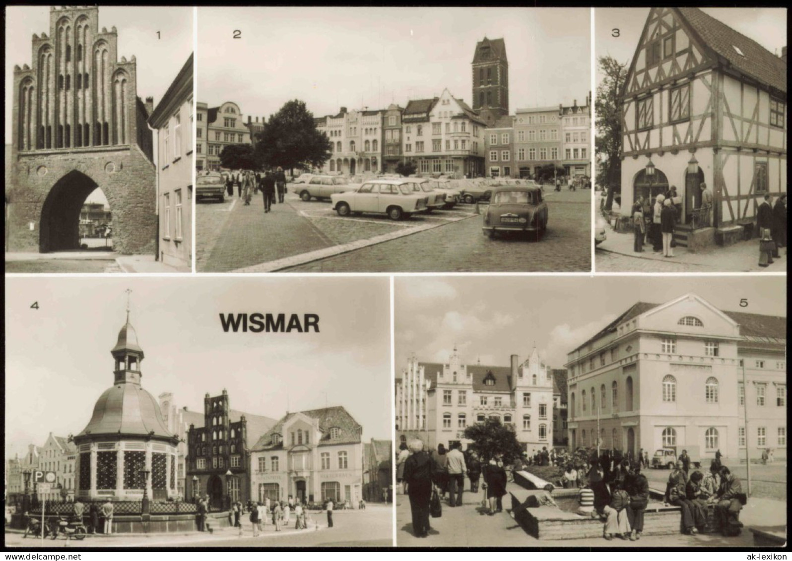 Wismar Wassertor, Marktplatz, An Der "Runden Grube", Wasserkunst 1984 - Wismar