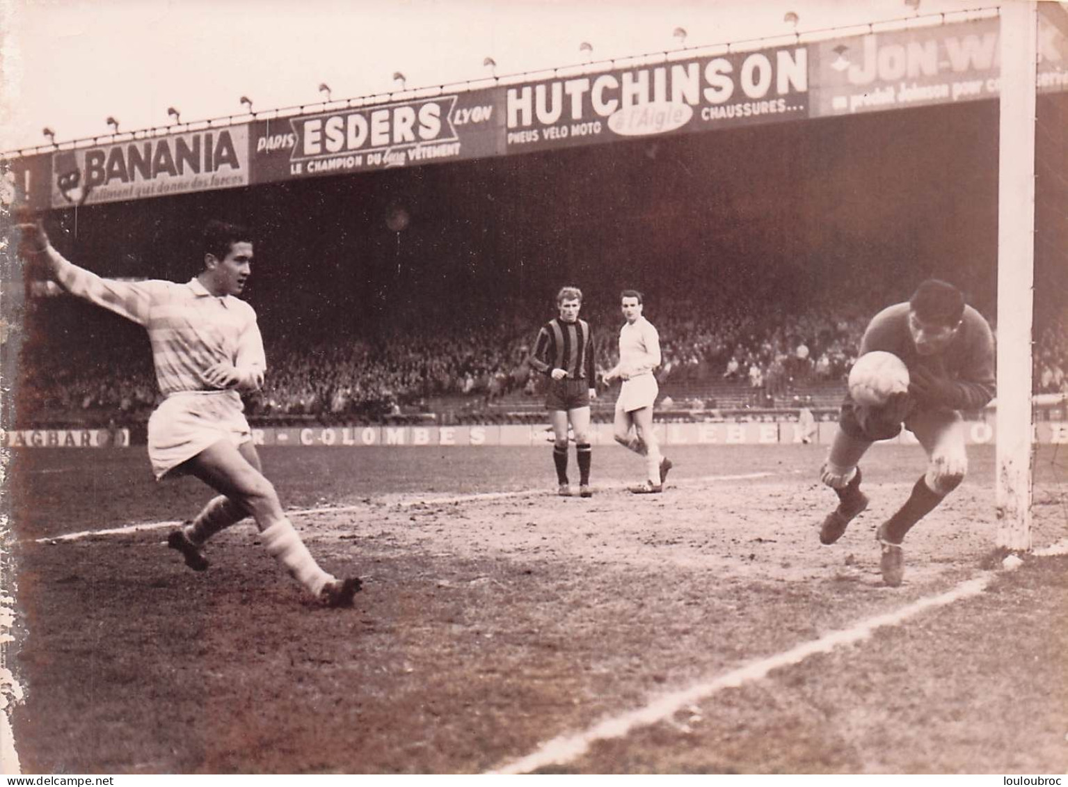 FOOTBALL 12/1961 RACONG CONTRE NICE AU PARC DES PRINCES ICI LE GARDIEN LAMIA PHOTO 18X13CM - Sport